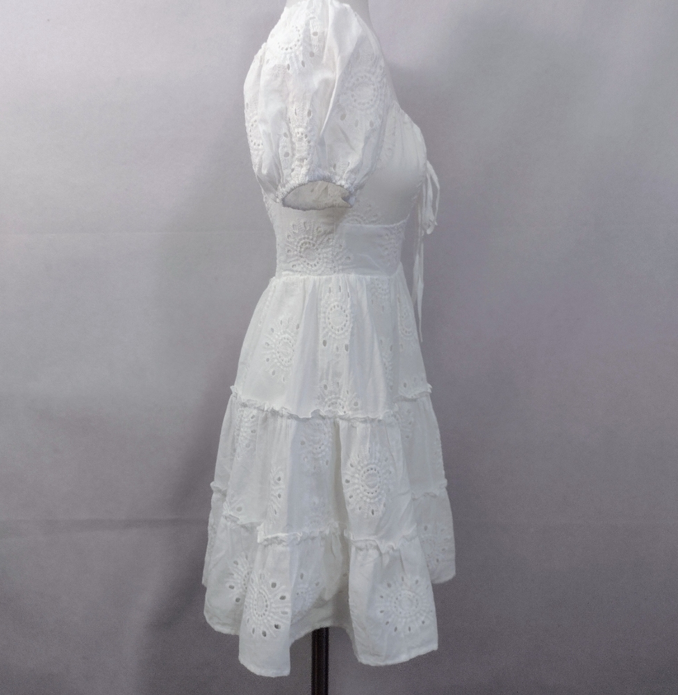 Princess Polly White Lace Mini Dress NWT Women's Size 2 - Picture 3 of 11